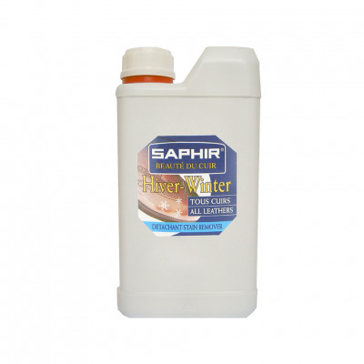Очиститель для удаления пятен и разводов от соли с разных материалов Detacheur SAPHIR, пластиковый флакон, 1000 мл.
