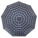 DOLPHIN зонт мужской клетка, семейный, суперавтомат, полиэстер, ручка-крюк, кожа, купол 116 см., 3 сложения. 133-03
