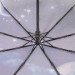 DOLPHIN зонт женский планеты, 3 сложения, суперавтомат, сатин, купол 100 см. 574R-02