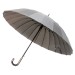 UNIVERSAL зонт-трость 24 спицы, автомат, полиэстер, ручка-крюк кожа, купол 117 см. 4750L-04