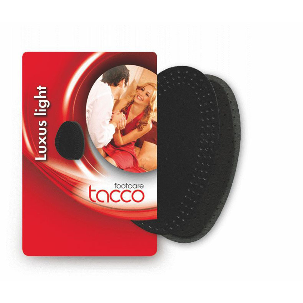 Вкладыш TACCO footcare Luxus Black light двухслойный, черный.