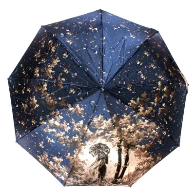 POPULAR зонт женский 9 спиц, 3 сложения, облегченный, суперавтомат, купол 91 см. 236S-04