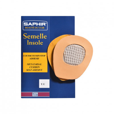 Супинатор кожаный SAPHIR Semelle Insolle, Coussin Stop Adhesif, безразмерный.