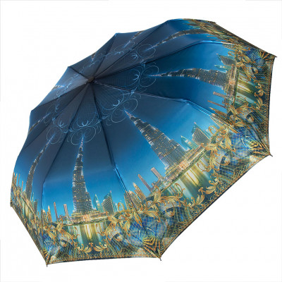 RAINDROPS зонт женский 3 сложения, автомат, сатин, купол 99 см. 22814R-03