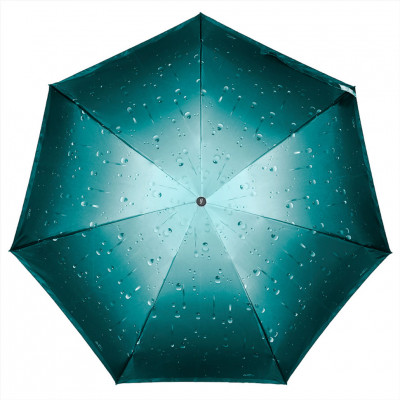 POPULAR зонт женский капли 3D, 4 сложения, суперавтомат, сатин, купол 90 см. 201-5-03
