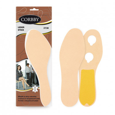 Стельки CORBBY из натуральной кожи Leder Stick.