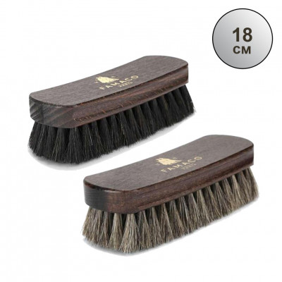 Щетка для полировки с натуральным конским волосом FAMACO LUXE CRIN CHEVAL, колодка 18 см.