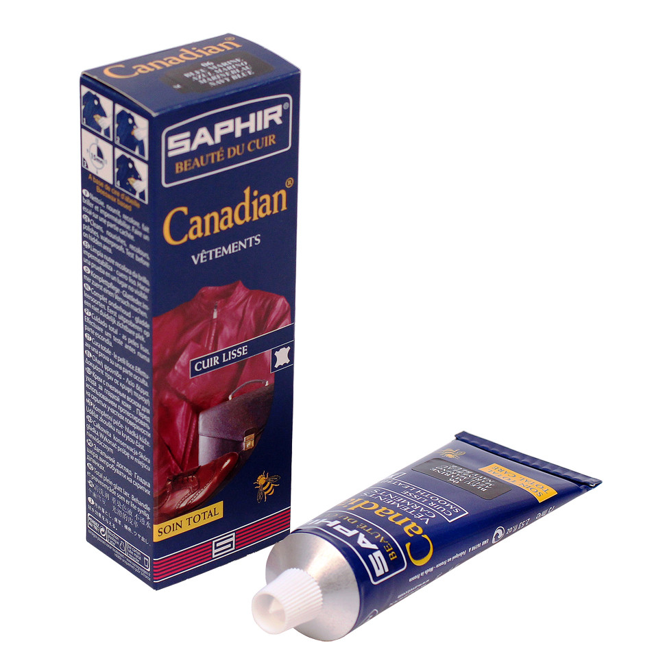 Крем-краска для гладкой кожи Canadian SAPHIR, тюбик, цветной, 75 мл.