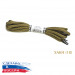 ТАПИ 90 см. Шнурки круглые "армейские", диаметр 5,4 мм, с металлическим наконечником, цветные.