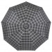 DOLPHIN зонт мужской клетка, семейный, суперавтомат, полиэстер, ручка-крюк, кожа, купол 116 см., 3 сложения. 133-01