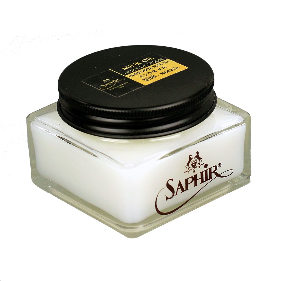 Крем для гладкой кожи с норковым маслом MINK OIL SAPHIR MEDAILLE d'or 1925 Paris, банка стекло, 75 мл. 