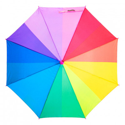 DINIYA зонт детский трость радуга, автомат, полиэстер, купол 85 см. 2607