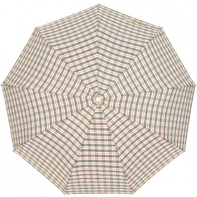 DINIYA зонт клетка, 3 сложения, суперавтомат, полиэстер, купол 102 см. 2248-02
