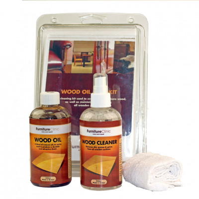 LeTech Набор Wood Oil Care Kit Blister для чистки и защиты дерева