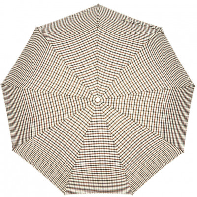 DINIYA зонт клетка, 3 сложения, суперавтомат, полиэстер, купол 102 см. 2248-03