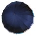ТРИ СЛОНА зонт женский, суперавтомат, 3 сложения, ЭПОНЖ, купол 106 см. L3161 - NAVY