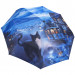 UTEKI зонт женский кошки, 3 сложения, суперавтомат, полиэстер, ручка кожа, купол 99 см. U5044P-04