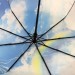 DOLPHIN зонт женский небо, 3 сложения, суперавтомат, сатин, купол 100 см. 578R-04
