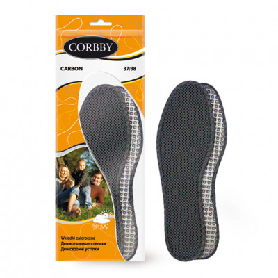 Стельки CORBBY повседневные Carbon.