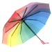 CORSI зонт женский радуга, 3 сложения, суперавтомат, полиэстер, купол 105 см. C2403