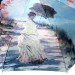 UNIVERSAL зонт женский картина, 3 сложения, суперавтомат, сатин, купол 104 см. A690-01