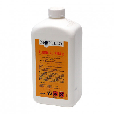 Чистящее средство для очищения кожи перед окраской или перекрашиванием Leder - Reiniger MORELLO, фляжка, 1000 мл.
