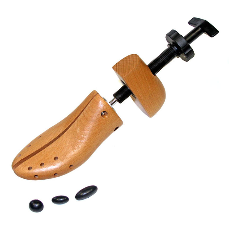 Растяжка винтовая для обуви мужская, деревянная колодка с пяткой DASCO