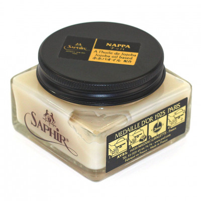 Бальзам для гладкой кожи Nappa SAPHIR MEDAILLE d'or 1925 Paris, банка стекло, 75 мл.