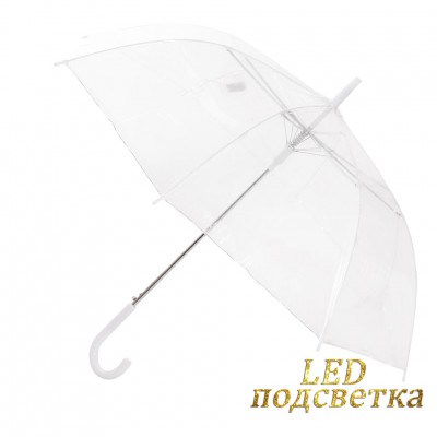 BANDERS зонт женский трость с подсветкой, автомат, поливинил, купол 98 см. 941N