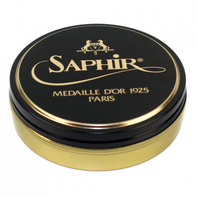Крем-пропитка для гладкой кожи Graisse SAPHIR MEDAILLE d'or 1925 Paris, железная банка, 100 мл.