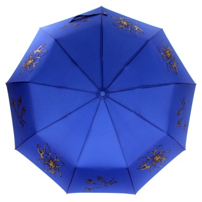 POPULAR зонт женский 3 сложения Glitter, суперавтомат, купол 101 см. 816-03