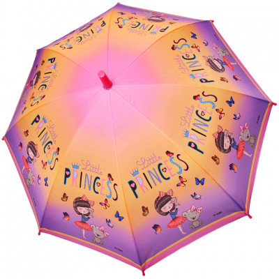 ТРИ СЛОНА зонт детский трость, автомат, набивной "ЭПОНЖ", купол 80 см. C478-02
