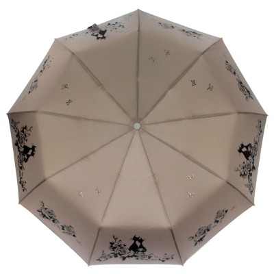 POPULAR зонт женский 3 сложения Glitter, суперавтомат, купол 101 см. 816-05