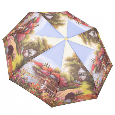 RAINDROPS зонт женский 3 сложения, суперавтомат, полиэстер, купол 98 см. 395/3-07