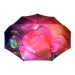 DOLPHIN зонт женский роза, 3 сложения, суперавтомат, сатин, купол 100 см. 109-03