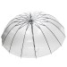 UNIVERSAL зонт женский трость 16 спиц, автомат, поливинил, прозрачный купол 94 см. UN688-01
