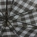 ТРИ СЛОНА зонт-трость мужской клетка, автомат, "ЭПОНЖ" тефлон, ручка-крюк кожа, купол 118 см. M2182-08