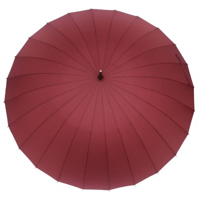 UNIVERSAL зонт-трость 24 спицы, автомат, полиэстер, ручка-крюк кожа, купол 117 см. 4750L-02